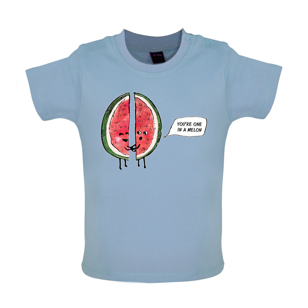 One In A Water Melon Baby T Shirt