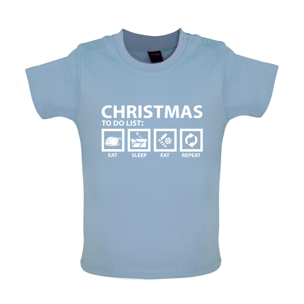 Christmas To Do List Baby T Shirt