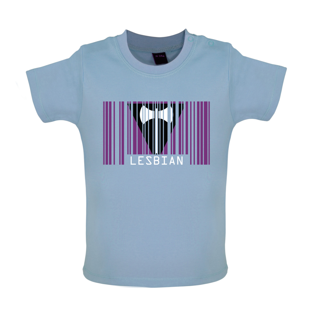 LGBT Barcode Flags - Lesbian Baby T Shirt