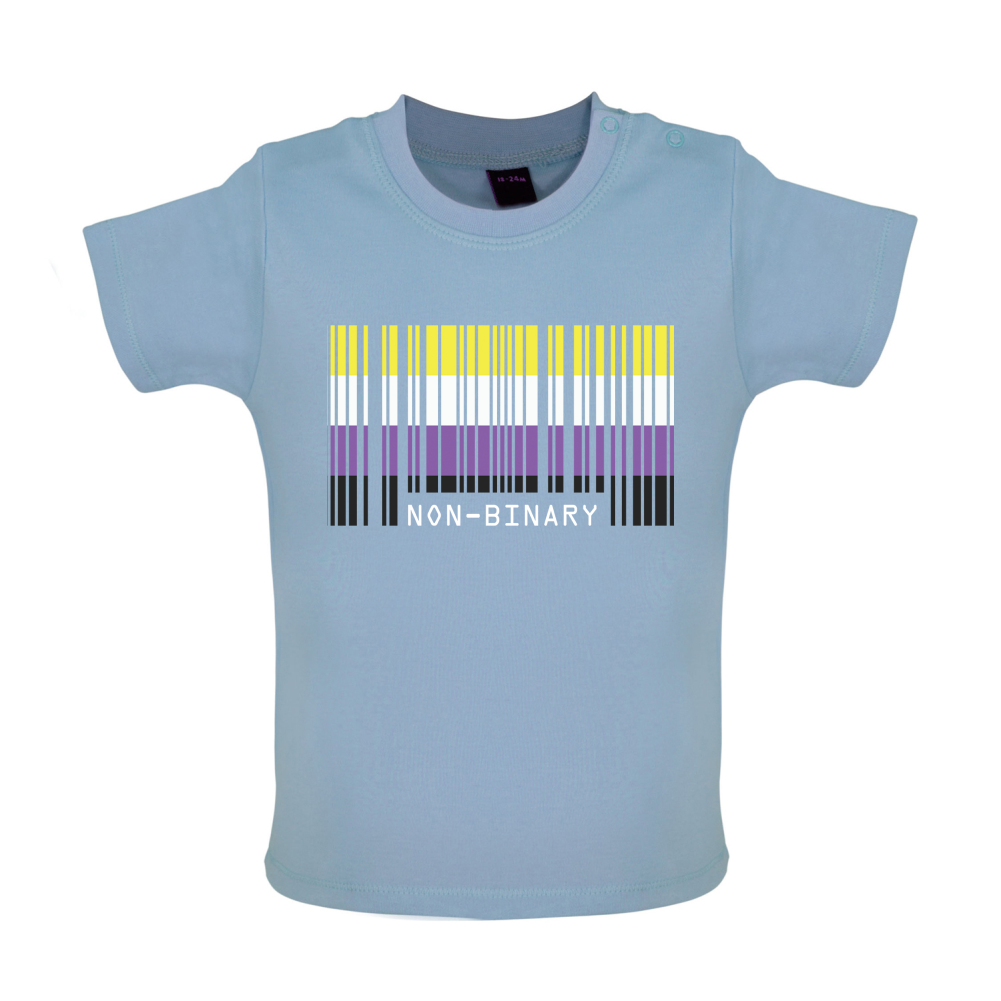 LGBT Barcode Flags - Nonbinary Baby T Shirt