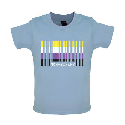 LGBT Barcode Flags - Nonbinary Baby T Shirt