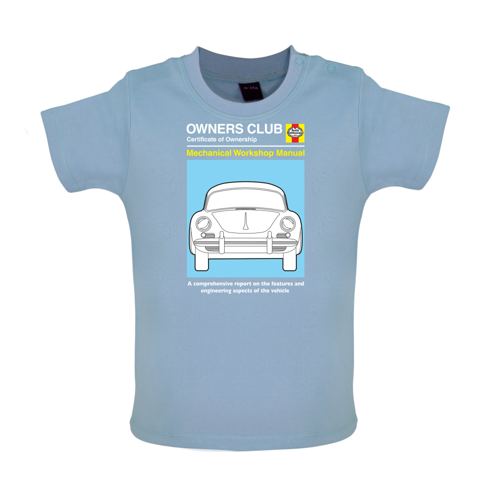 Car Owners Manual 356 Baby T Shirt