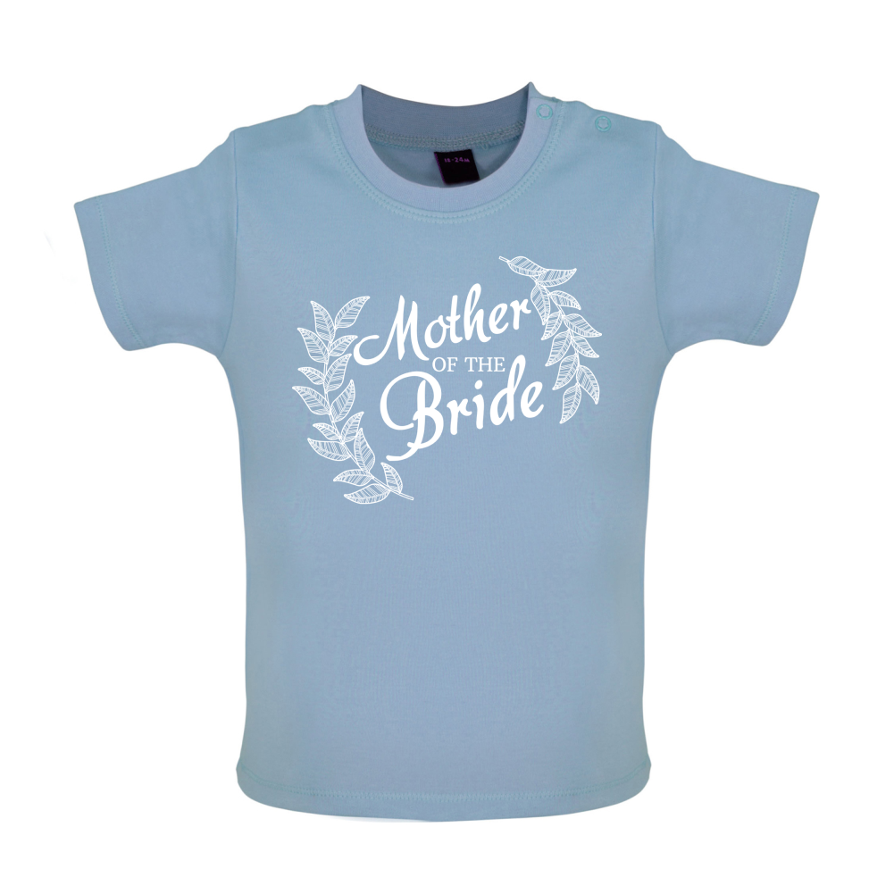 Mother Of The Bride Floral Baby T Shirt