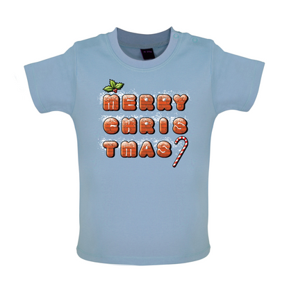 Merry Christmas Biscuits Baby T Shirt