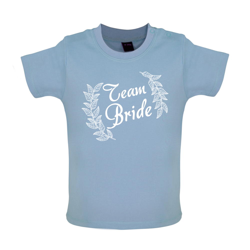 Team Bride Floral Baby T Shirt