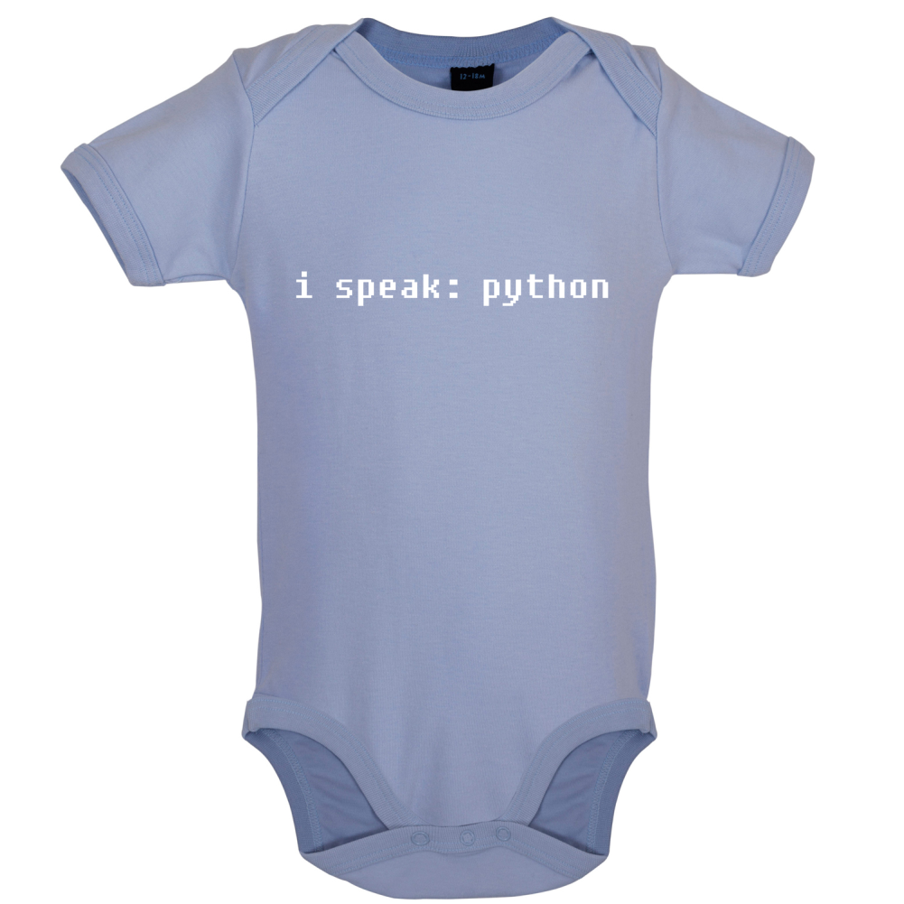 I Speak Python Baby T Shirt