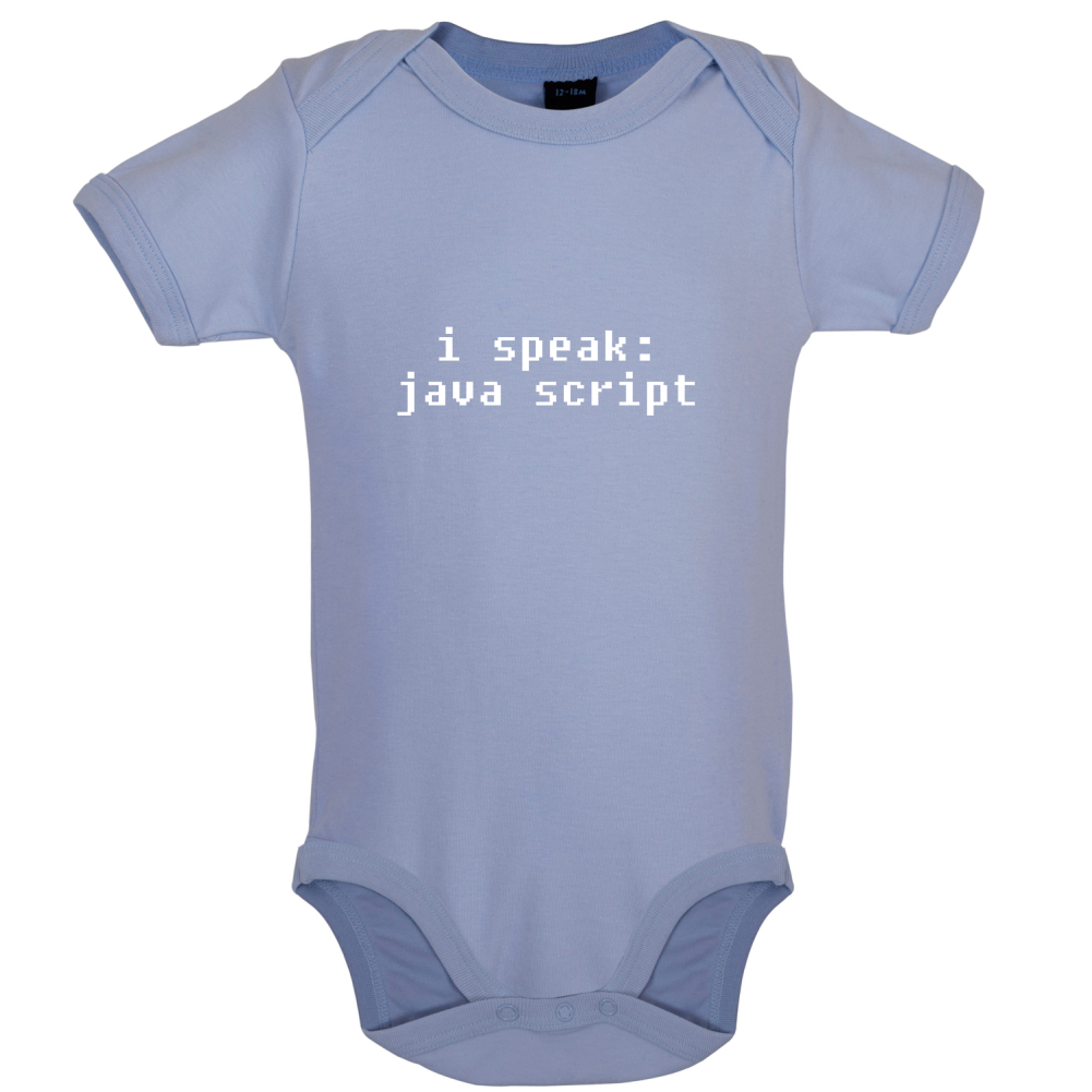 I Speak Javascript Baby T Shirt