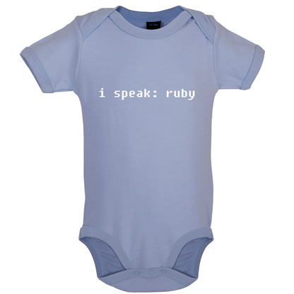 I Speak Ruby Baby T Shirt