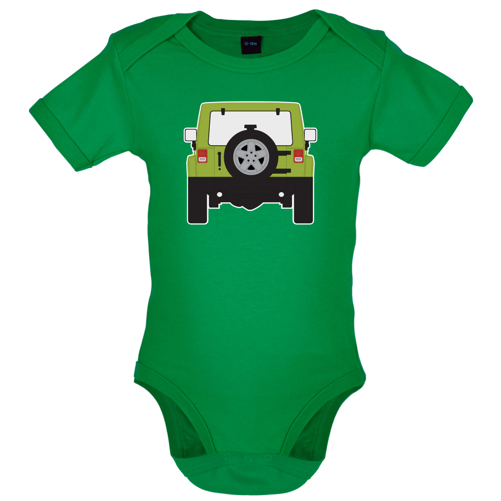 JW Rear Hyper Green Baby T Shirt