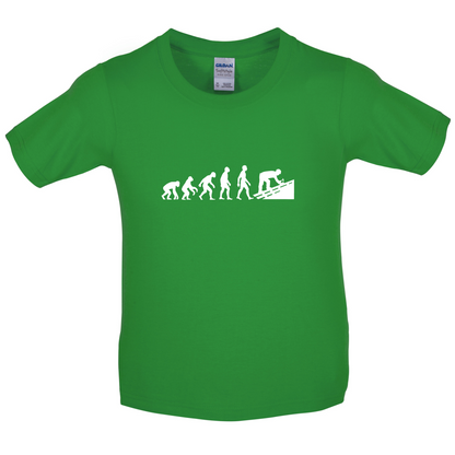 Evolution Of Man Roofer Kids T Shirt