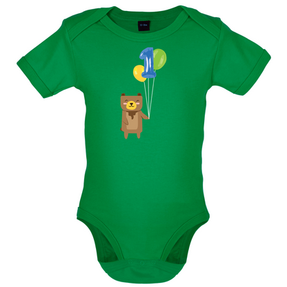 1st Birthday Bear Baby T Shirt