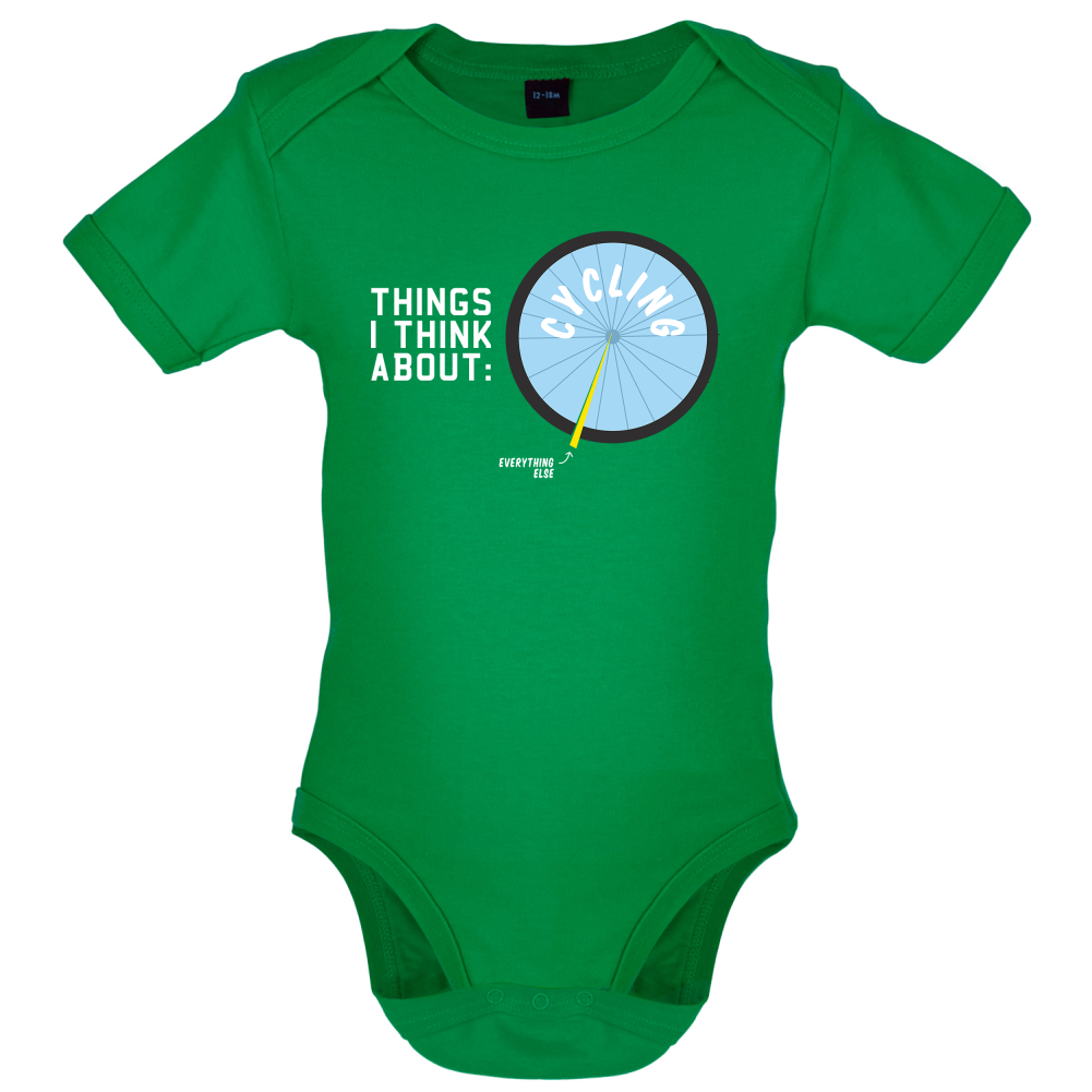 I Thiink About Cycling Baby T Shirt