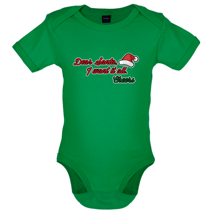 Santa I Want It All Baby T Shirt