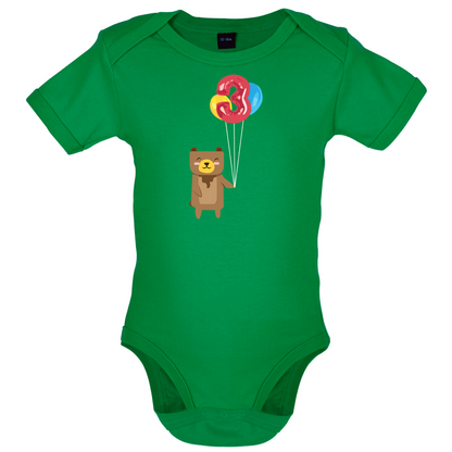 3rd Birthday Bear Baby T Shirt