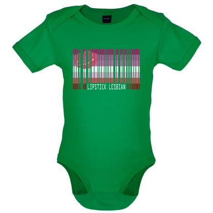 LGBT Barcode Flags - Lipstick Lesbian Baby T Shirt