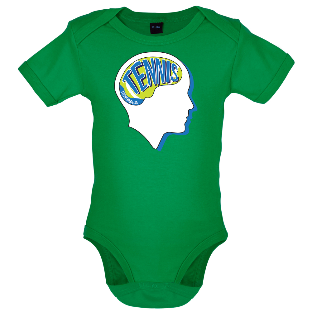 Tennis Is What I Think Baby T Shirt