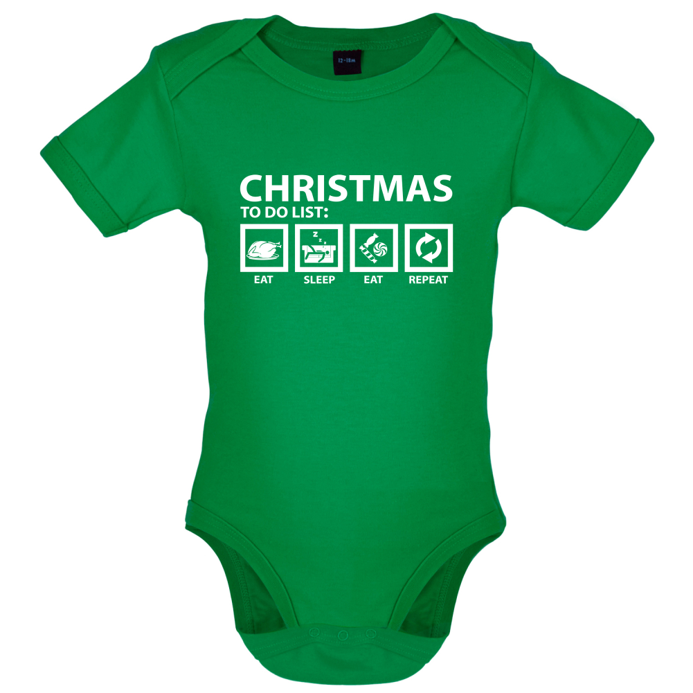 Christmas To Do List Baby T Shirt