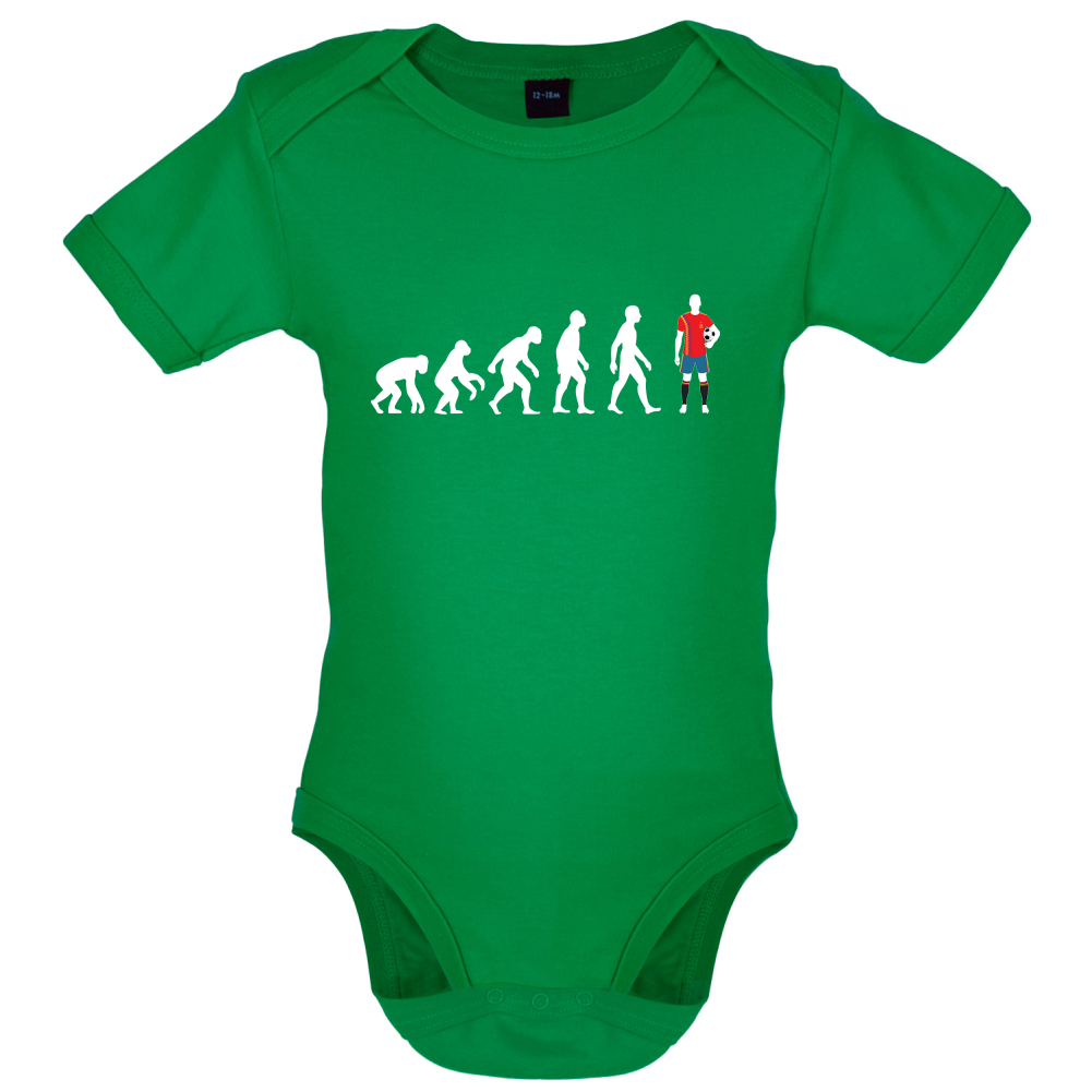 Evolution of Man - Spain Baby T Shirt