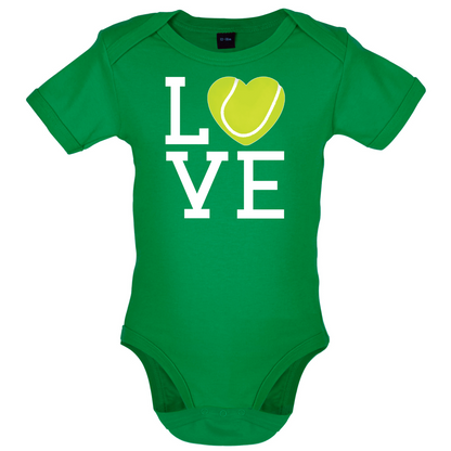 I Love Tennis Baby T Shirt