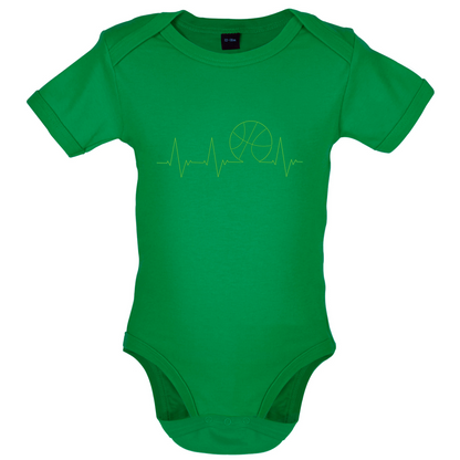 Basketball Heartbeat Baby T Shirt