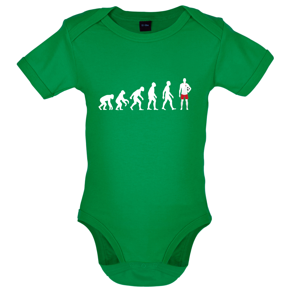 Evolution of Man - Poland Baby T Shirt