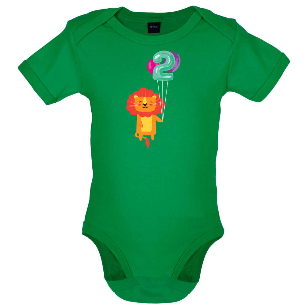 2nd Birthday Lion Baby T Shirt