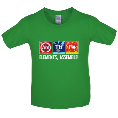 Elements, Assemble! Kids T Shirt