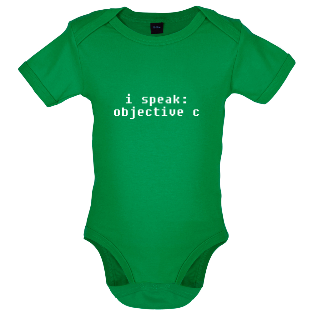 I Speak Objective C Baby T Shirt