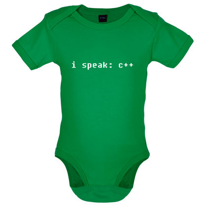 I Speak C Plus Plus Baby T Shirt