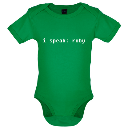 I Speak Ruby Baby T Shirt