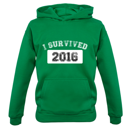 I Survived 2016 Kids T Shirt