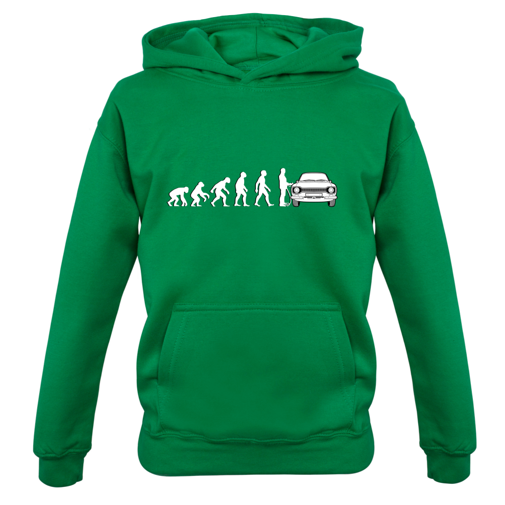 Evolution of Man Mk1 Escort Driver Kids T Shirt