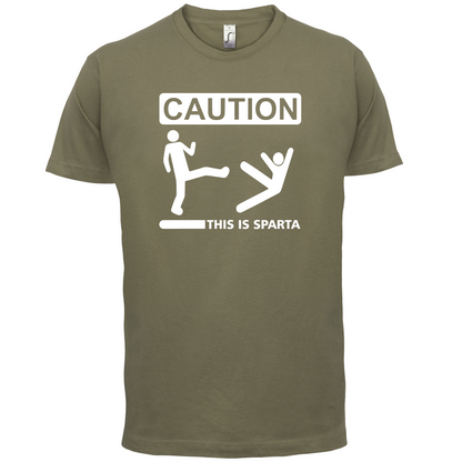 Caution This Is Sparta T Shirt