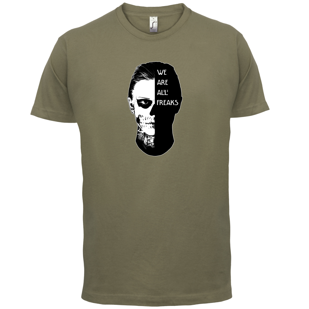 We Are All Freaks FACE Design T Shirt