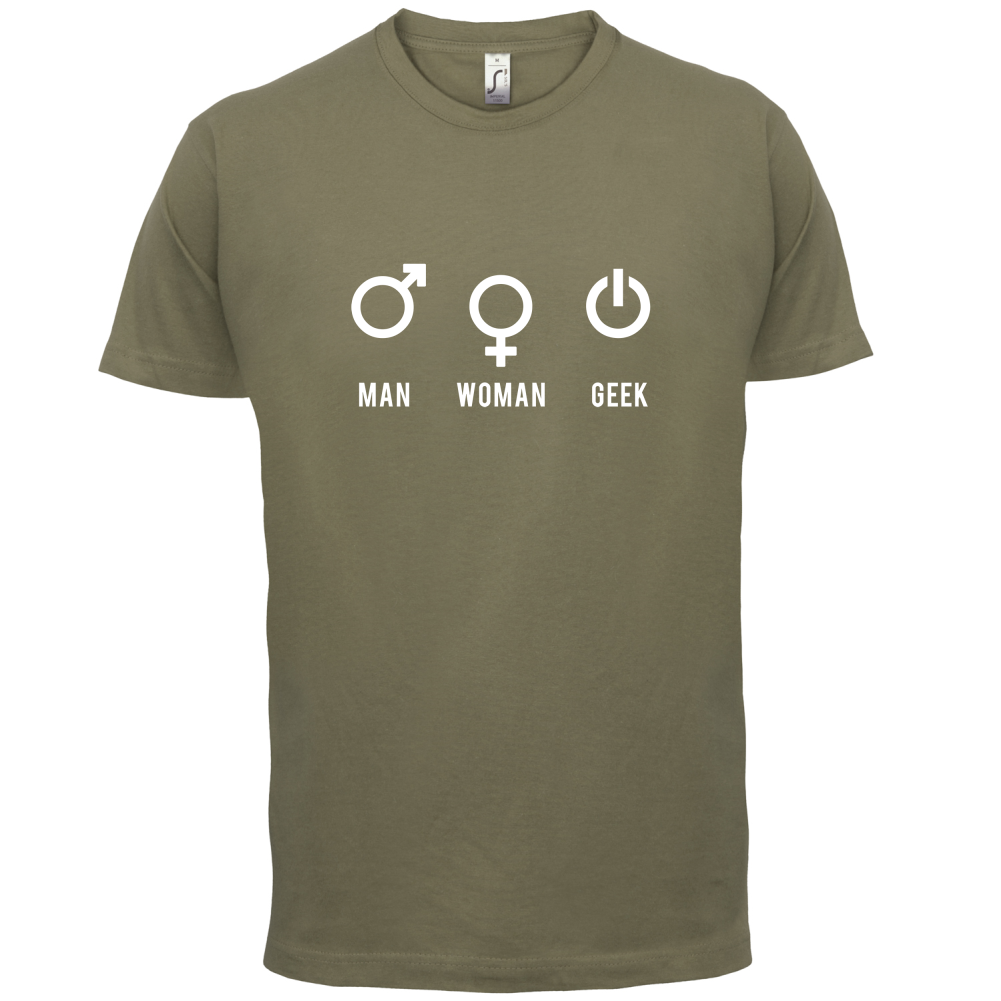 Man Woman GEEK T Shirt