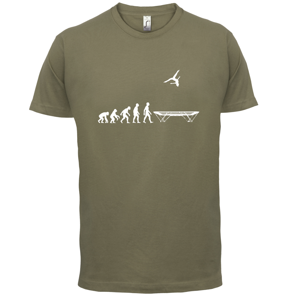 Evolution Of Man Trampolining T Shirt