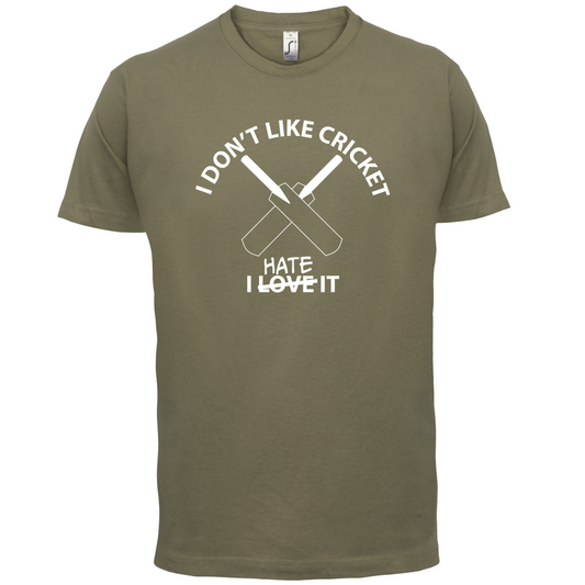 Don't Like Cricket Hate It  T Shirt