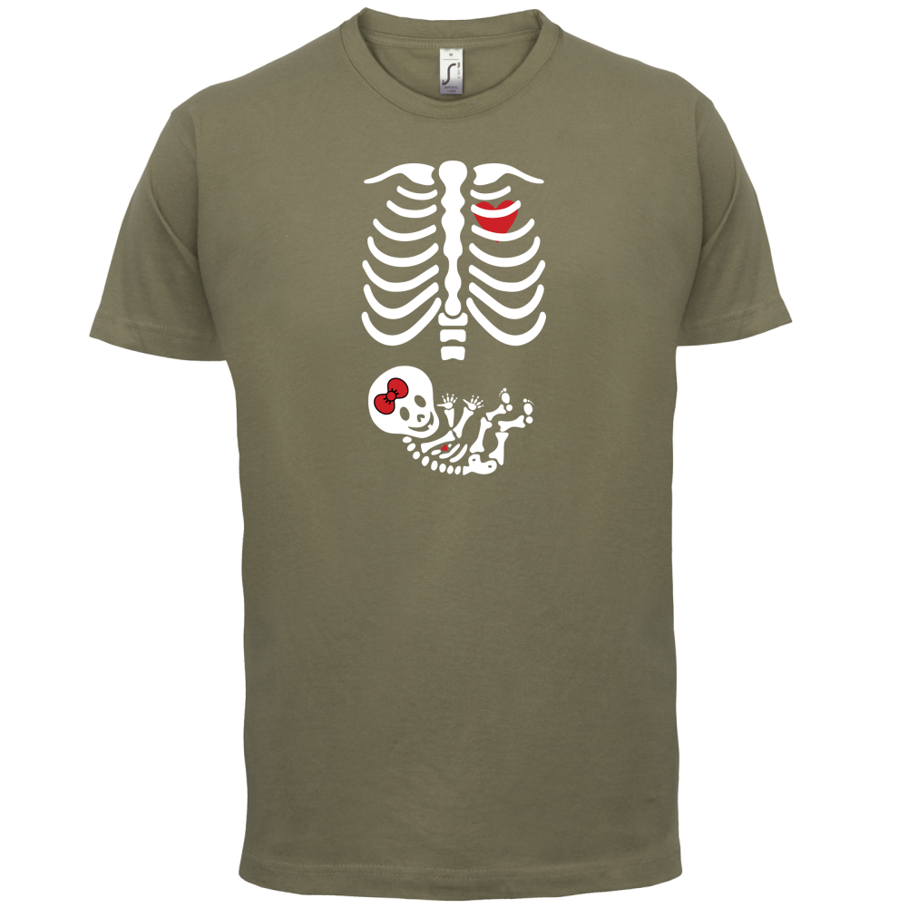 Skeleton Baby Girl T Shirt