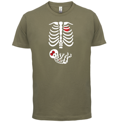 Skeleton Baby Girl T Shirt