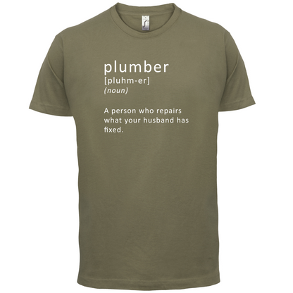 Plumber Definition T Shirt