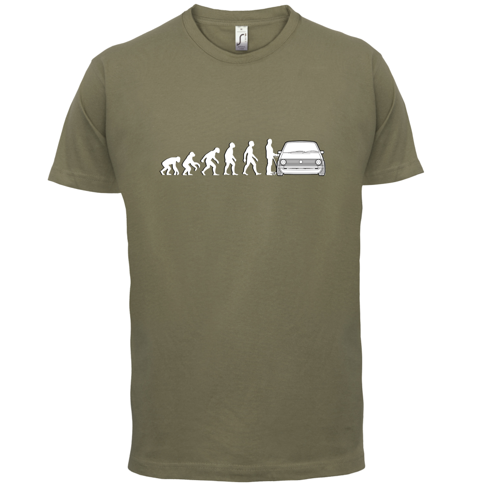 Evolution of Man Mk1 Golf Driver T Shirt