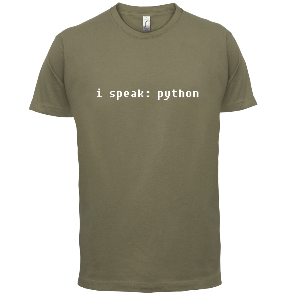 I Speak Python T Shirt