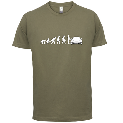 Evolution of Man 911 Driver T Shirt