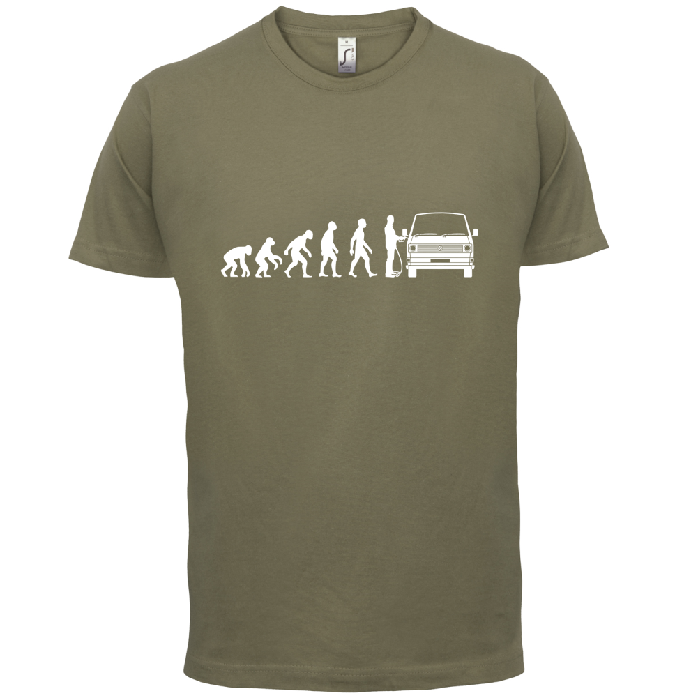 Evolution of Man T3 - T25 Campervan T Shirt