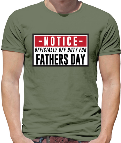 Off Duty Dad Sign T Shirt