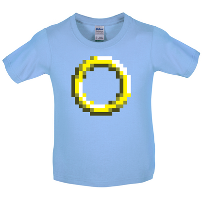 Retro Pixel Ring Kids T Shirt