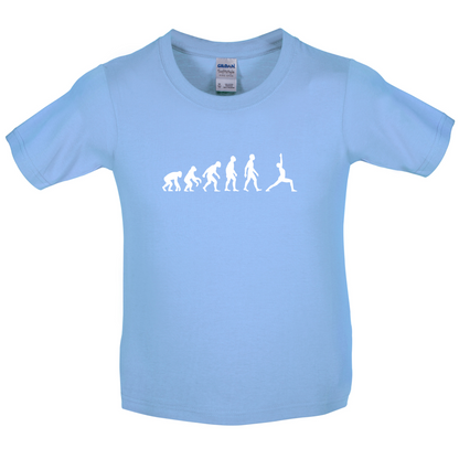 Evolution Of Man Yoga Kids T Shirt