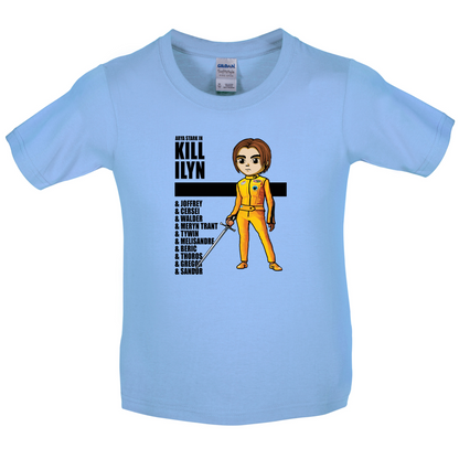 Kill Ilyn List of Names Kids T Shirt