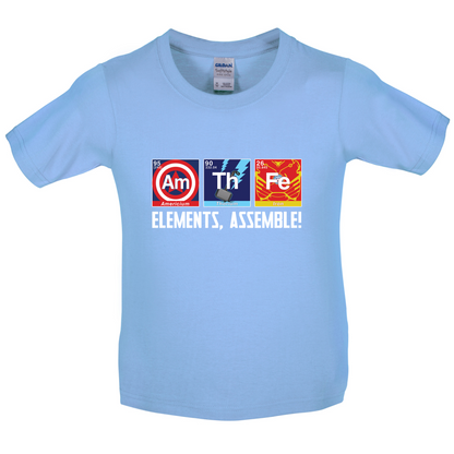 Elements, Assemble! Kids T Shirt