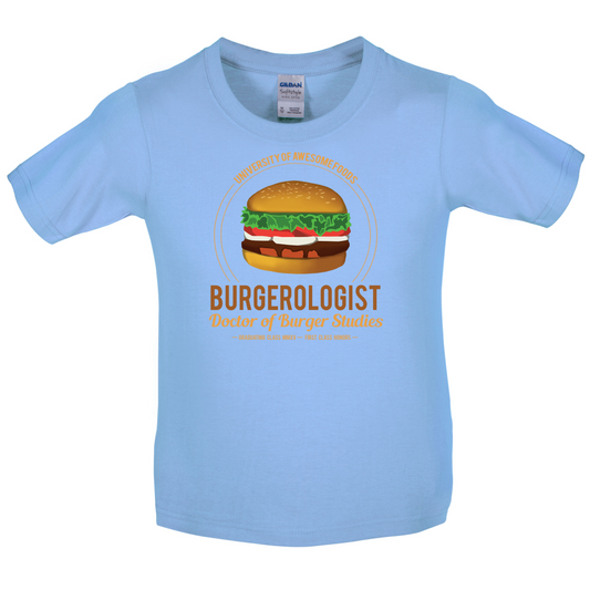 Burgerologist Kids T Shirt